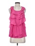 Luluvia 100% Polyester Pink Sleeveless Blouse Size S - photo 1