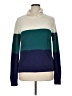 Liz & Co. Color Block Teal Pullover Sweater Size XL - photo 1
