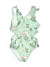 Reel Legends Tropical Green Leotard Size 2T - photo 1