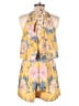 Blue Rain 100% Polyester Floral Yellow Romper Size L - photo 2