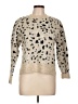 Aqua Animal Print Tan Pullover Sweater Size L - photo 1