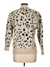 Aqua Animal Print Tan Pullover Sweater Size L - photo 2