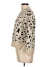 Aqua Animal Print Tan Pullover Sweater Size L - photo 5