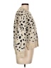 Aqua Animal Print Tan Pullover Sweater Size L - photo 4