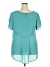 Torrid 100% Polyester Teal Short Sleeve Blouse Size 2X Plus (2) - photo 2