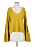 Audrey 3+1 100% Acrylic Yellow Pullover Sweater Size S - photo 1