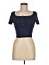 Unbranded 100% Polyester Blue Short Sleeve Henley Size M - photo 1