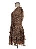 Express 100% Polyester Animal Print Brown Cocktail Dress Size M - photo 5