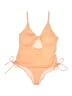 Unbranded Solid Orange One Piece Swimsuit Size 3X - photo 1