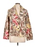 Chico's 100% Cotton Tropical Gold Blazer Size Lg (2) - photo 1