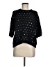 Trina Turk 100% Merino Wool Polka Dots Black Wool Pullover Sweater Size M (estimated) - photo 1