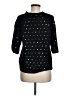 Trina Turk 100% Merino Wool Polka Dots Black Wool Pullover Sweater Size M (estimated) - photo 2