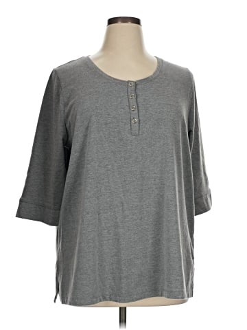 Liz & Me 3/4 Sleeve Top (view 1)