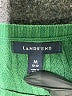 Lands' End Solid Green Pullover Sweater Size 10 - 12 - photo 3