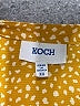 Koch 100% Polyester Polka Dots Yellow Long Sleeve Blouse Size XS - photo 7