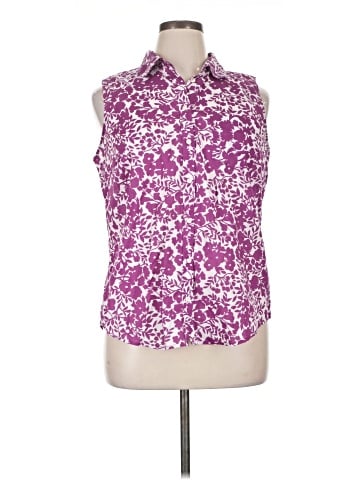 St. John's Bay Sleeveless Button-Down Shirt (view 1)