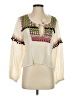Saylor Ivory Long Sleeve Blouse Size S - photo 1