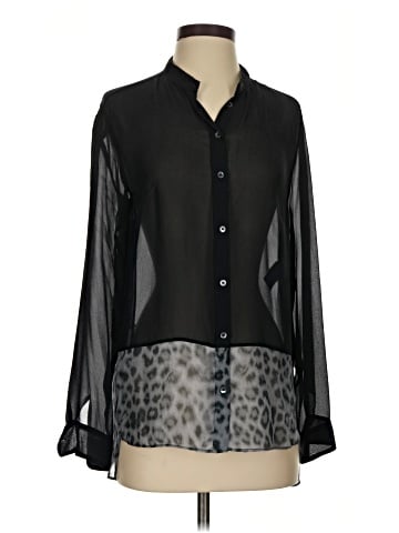 T. Babaton Long Sleeve Silk Top (view 1)