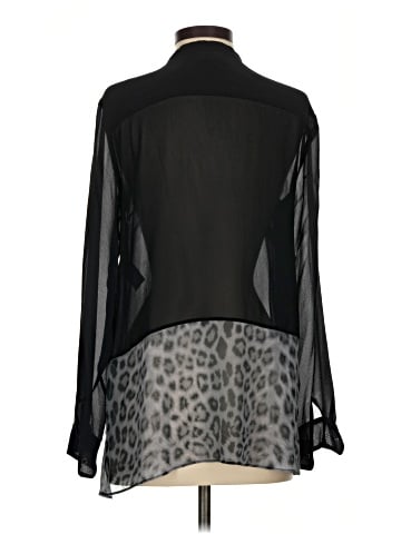 T. Babaton Long Sleeve Silk Top (view 2)