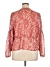 Express 100% Polyester Red Long Sleeve Blouse Size XL - photo 2