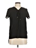 Atmosphere 100% Polyester Black Short Sleeve Blouse Size 6 - photo 1