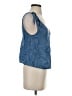 Cotton On 100% Lyocell Blue Sleeveless Blouse Size S - photo 4