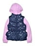 Pink Platinum 100% Polyester Hearts Purple Snow Jacket Size 10 - 12 - photo 1