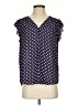 Carolina Belle 100% Polyester Polka Dots Blue Short Sleeve Blouse Size S - photo 1