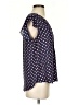 Carolina Belle 100% Polyester Polka Dots Blue Short Sleeve Blouse Size S - photo 4