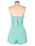 She + Sky 100% Polyester Color Block Teal Romper Size L - photo 2
