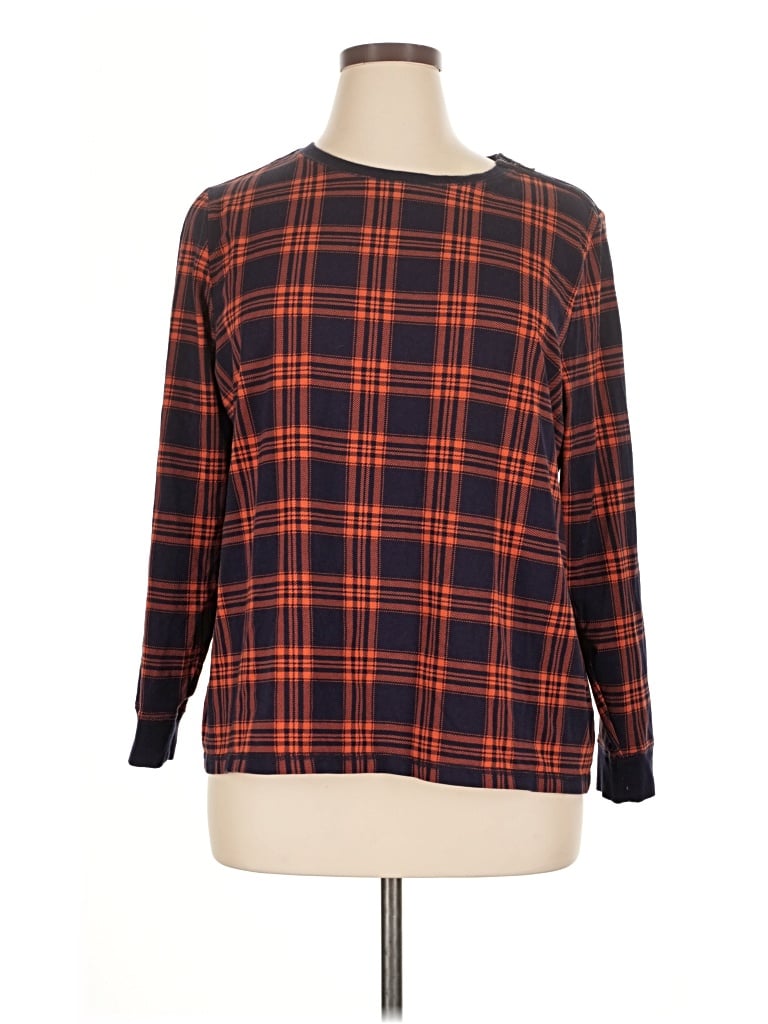 Pre-owned Denim & Co Pullover Sweater In Orange