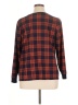 Denim & Co Plaid Orange Pullover Sweater Size XL - photo 2