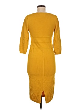 knee length dresses for ladies Long Sleeve Geometric A-Line Dress