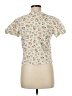 Zara Floral Ivory Short Sleeve Blouse Size M - photo 2