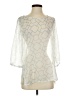 The Royal Standard 100% Polyester Ivory 3/4 Sleeve Blouse Size S - photo 1