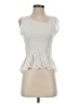 Sim & Sam 100% Rayon Ivory Sleeveless Blouse Size S - photo 1