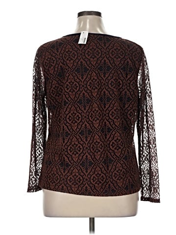 AK Anne Klein 3/4 Sleeve Top (view 2)