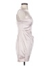Crystal Doll 100% Polyester Silver Cocktail Dress Size 5 - photo 4