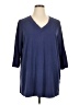 D&Co. Blue 3/4 Sleeve T-Shirt Size 1X - photo 1
