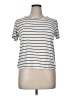 Green Envelope Stripes Silver Short Sleeve T-Shirt Size XL - photo 1
