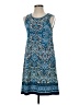 Max Studio Paisley Blue Casual Dress Size XS - photo 1