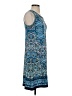 Max Studio Paisley Blue Casual Dress Size XS - photo 4