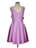 Adelyn Rae 100% Polyester Solid Purple Cocktail Dress Size L - photo 1