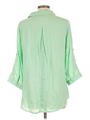 One World 3/4 Sleeve Button-Down Shirt (view 2)
