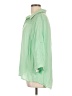 One World 100% Rayon Green 3/4 Sleeve Button-Down Shirt Size L - photo 5