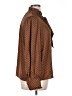 Maison d' Amelie Polka Dots Brown Long Sleeve Blouse Size XL - photo 4