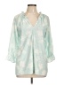 Bobeau Teal 3/4 Sleeve Blouse Size L - photo 1
