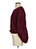 Ann Taylor LOFT Solid Burgundy Pullover Sweater Size S - photo 5