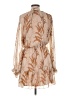 AaKaa 100% Polyester Tan Cocktail Dress Size M - photo 2