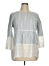 Suzanne Betro Blue 3/4 Sleeve Blouse Size 1X - photo 1